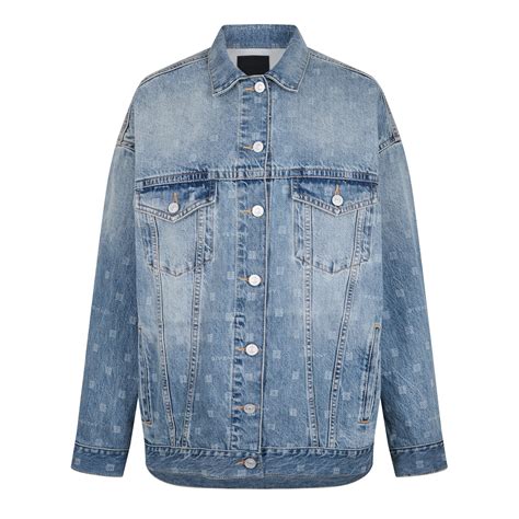 Oversized jacket in 4G denim 